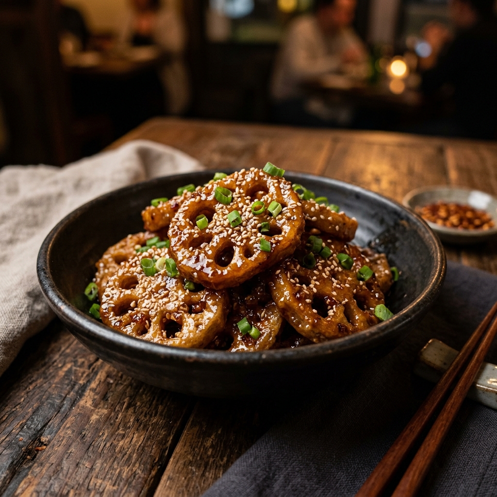 Honey Chili Lotus Stem